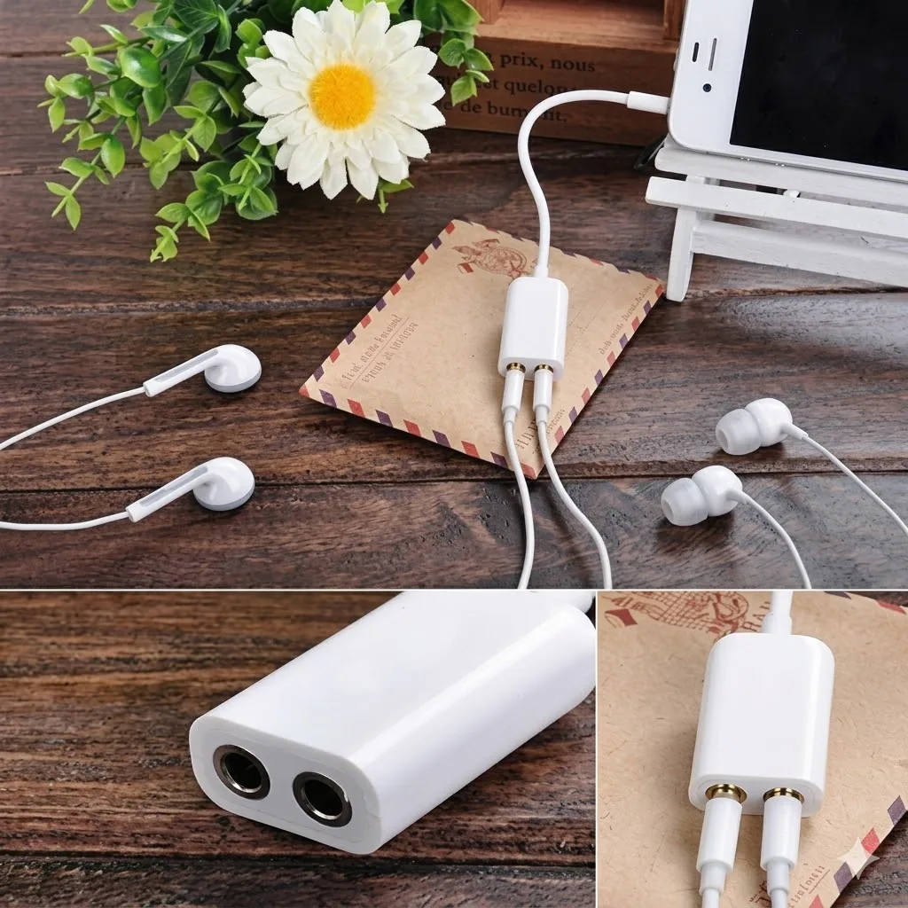 Technotech 3.5mm Stereo Audio Jack Splitter Cable Adapter for Apple iPod/ iPhone/ iPad (Colors May Vary) Technotech Technologies