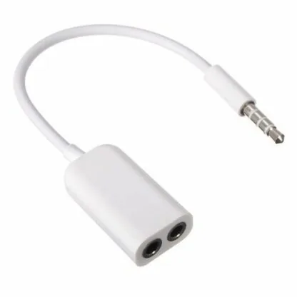 Technotech 3.5mm Stereo Audio Jack Splitter Cable Adapter for Apple iPod/ iPhone/ iPad (Colors May Vary)