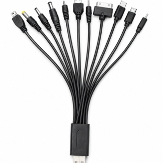 Technotech Universal 10 in 1 Usb Data Cable Car Mobile Charger
