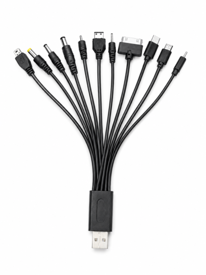 Technotech Universal 10 in 1 Usb Data Cable Car Mobile Charger