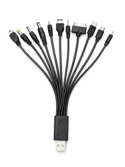 Technotech Universal 10 in 1 Usb Data Cable Car Mobile Charger