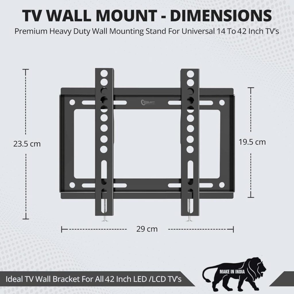 Technotech 14-42 Inches LED TV Wall Mount Bracket for LCD and Plasma Technotech Technologies