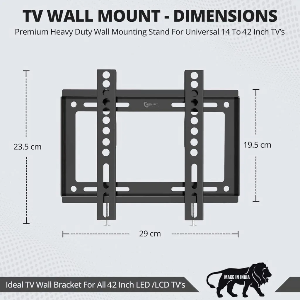 Technotech 14-42 Inches LED TV Wall Mount Bracket for LCD and Plasma Technotech Technologies