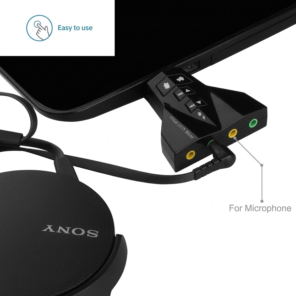 Technotech RoQ 7.1 USB Sound Adapter – Aeroplane Shape Technotech Technologies