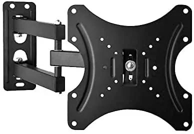 Technotech Wall Mount Full Motion Articulating LCD Monitor with Stand Bracket for Flat Panel LCD/LED TV (14-42-inch, Black)
