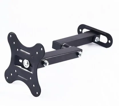 Technotech Wall Mount Full Motion Articulating LCD Monitor with Stand Bracket for Flat Panel LCD/LED TV (14-27-inch, Black)