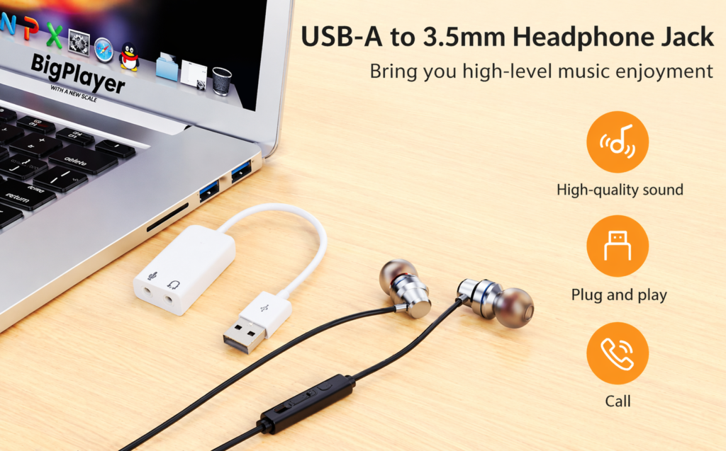 Technotech 7.1 USB Audio Adapter for Windows & Linux Technotech Technologies