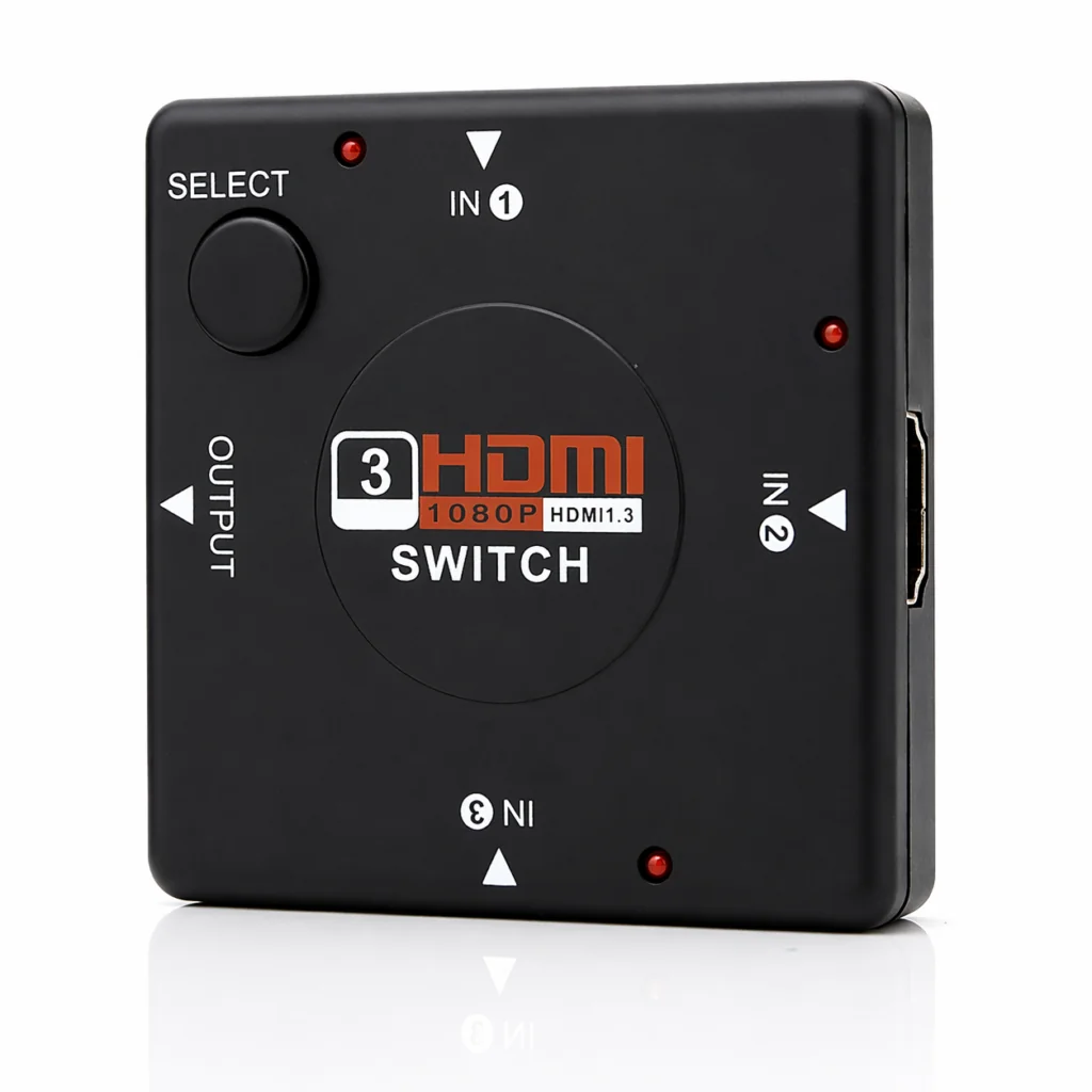 Technotech HDMI Switch Box Splitter 3 Ports HDMI Splitter, HDMI Hub, Hdmi Male to Dual Hdmi Female 1 to 3 Way Cable Adapter Converter Support 4K 2K 1080P 3D Technotech Technologies
