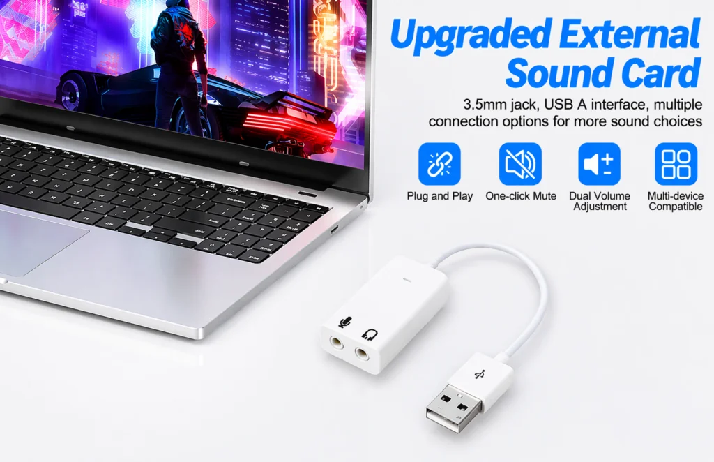 Technotech 7.1 USB Audio Adapter for Windows & Linux Technotech Technologies