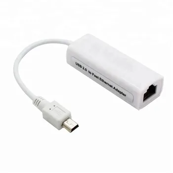Technotech Mini USB 2.0 to RJ45 Ethernet LAN Adapter (10/100 Mbps)