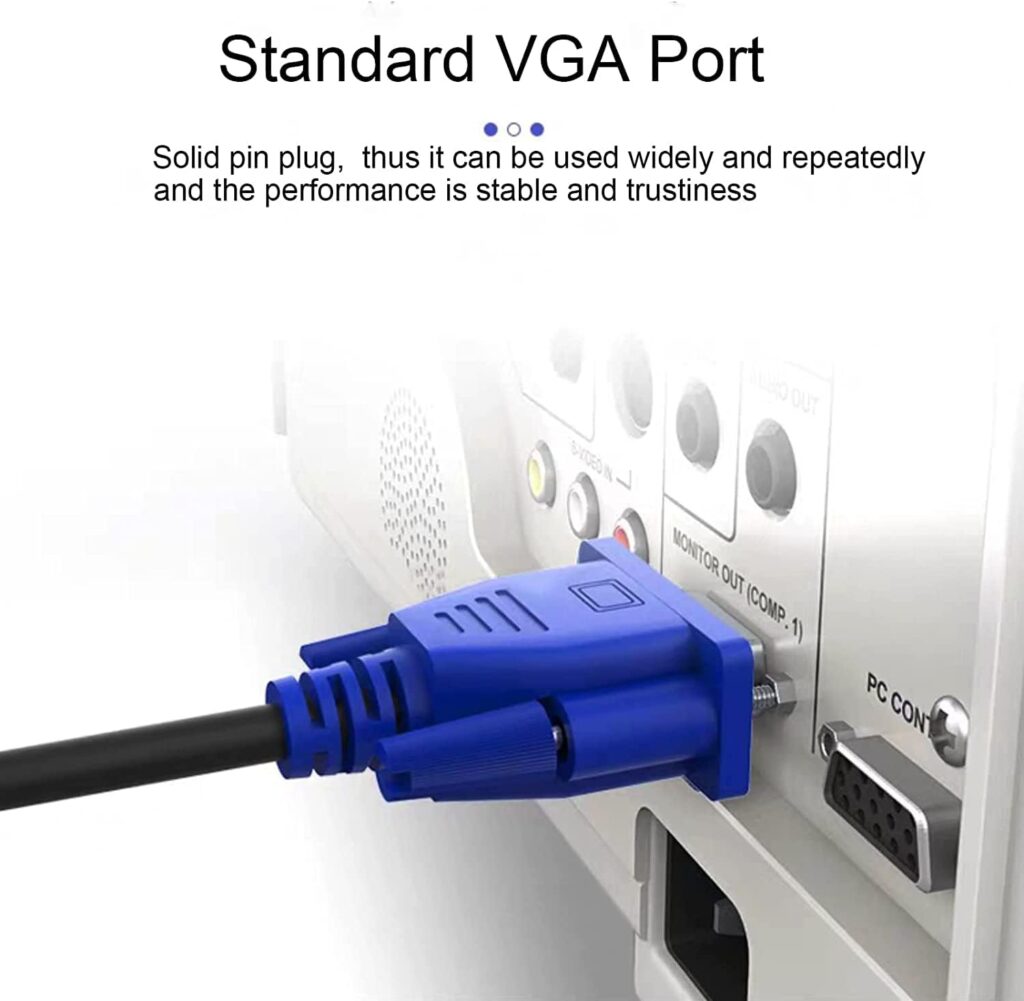 Technotech 15 Pin Male to Male VGA Cable 1.5 Meter Technotech Technologies