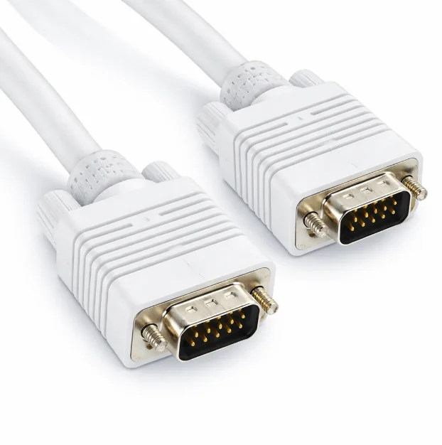 Technotech 5 Meter VGA Cable 15 Pin Male to Male VGA Cable VGA to VGA Cable Lead for PC Monitor Tv LCD Plasma Projector TFT Cable TV-Out Cable Technotech Technologies