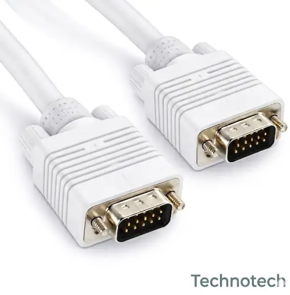 Technotech 10 Meter VGA Cable 15 Pin Male to Male VGA Cable VGA to VGA Cable Lead for PC Monitor Tv LCD Plasma Projector TFT Cable TV-Out Cable, Technotech Technologies