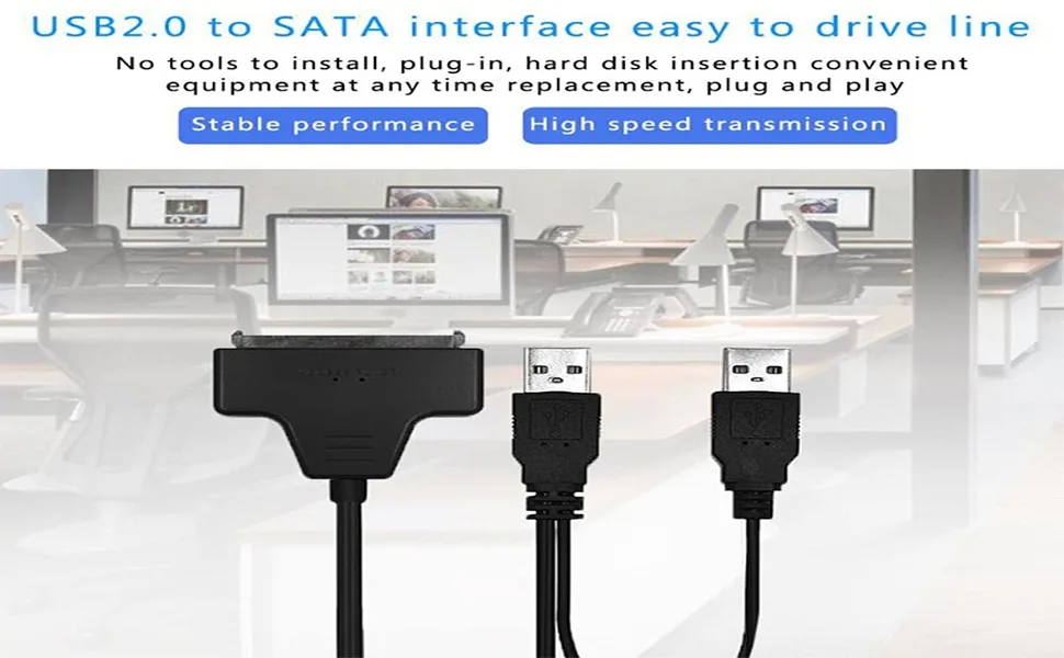 Technotech USB 3.0 to 2.5 SATA III Hard Drive Adapter Cable - SATA to USB 3.0 Converter for SSD/HDD - Hard Drive Adapter Cable Suitable for SSD - HDD Technotech Technologies