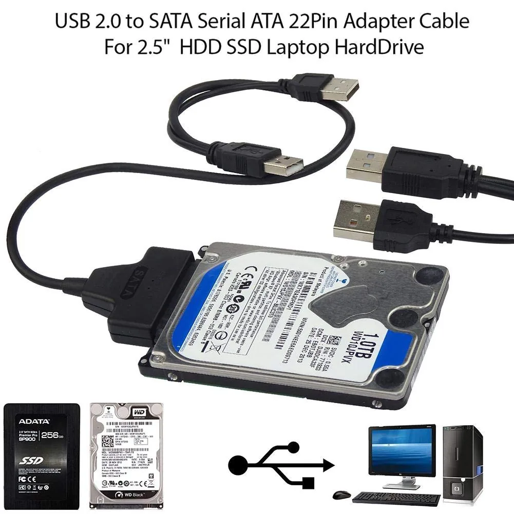 Technotech USB 2.0 to SATA Adapter for 2.5inch Hard Disk Drive Converter Cable Technotech Technologies