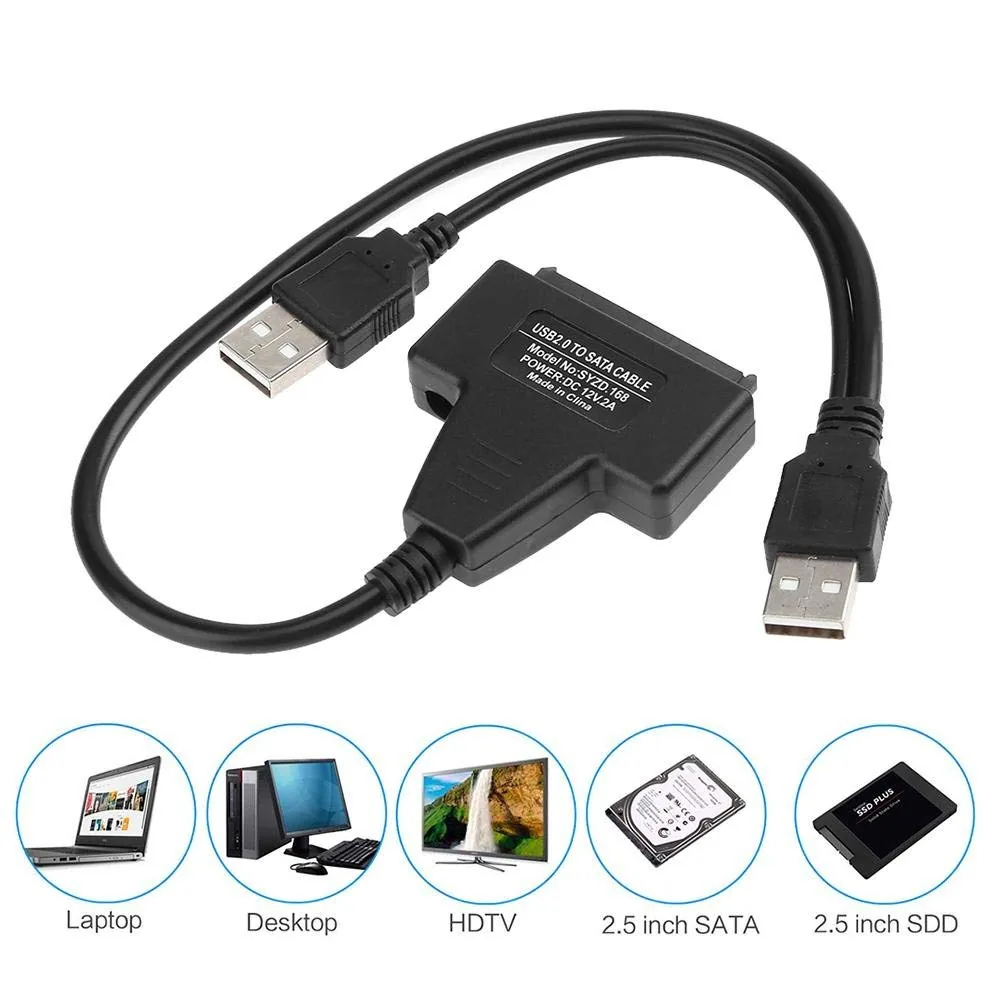 Technotech USB 2.0 to SATA Adapter for 2.5inch Hard Disk Drive Converter Cable Technotech Technologies