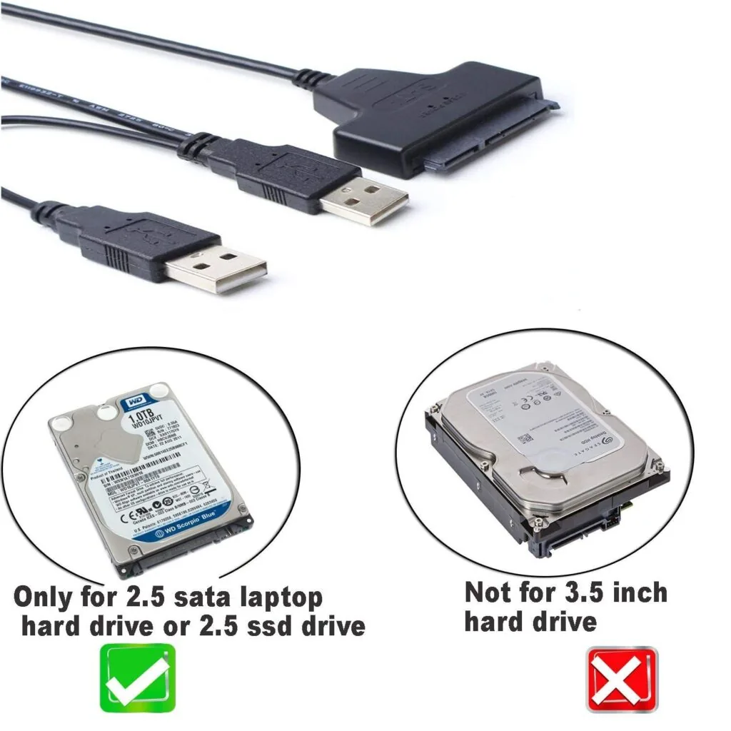 Technotech USB 2.0 to SATA Adapter for 2.5inch Hard Disk Drive Converter Cable Technotech Technologies