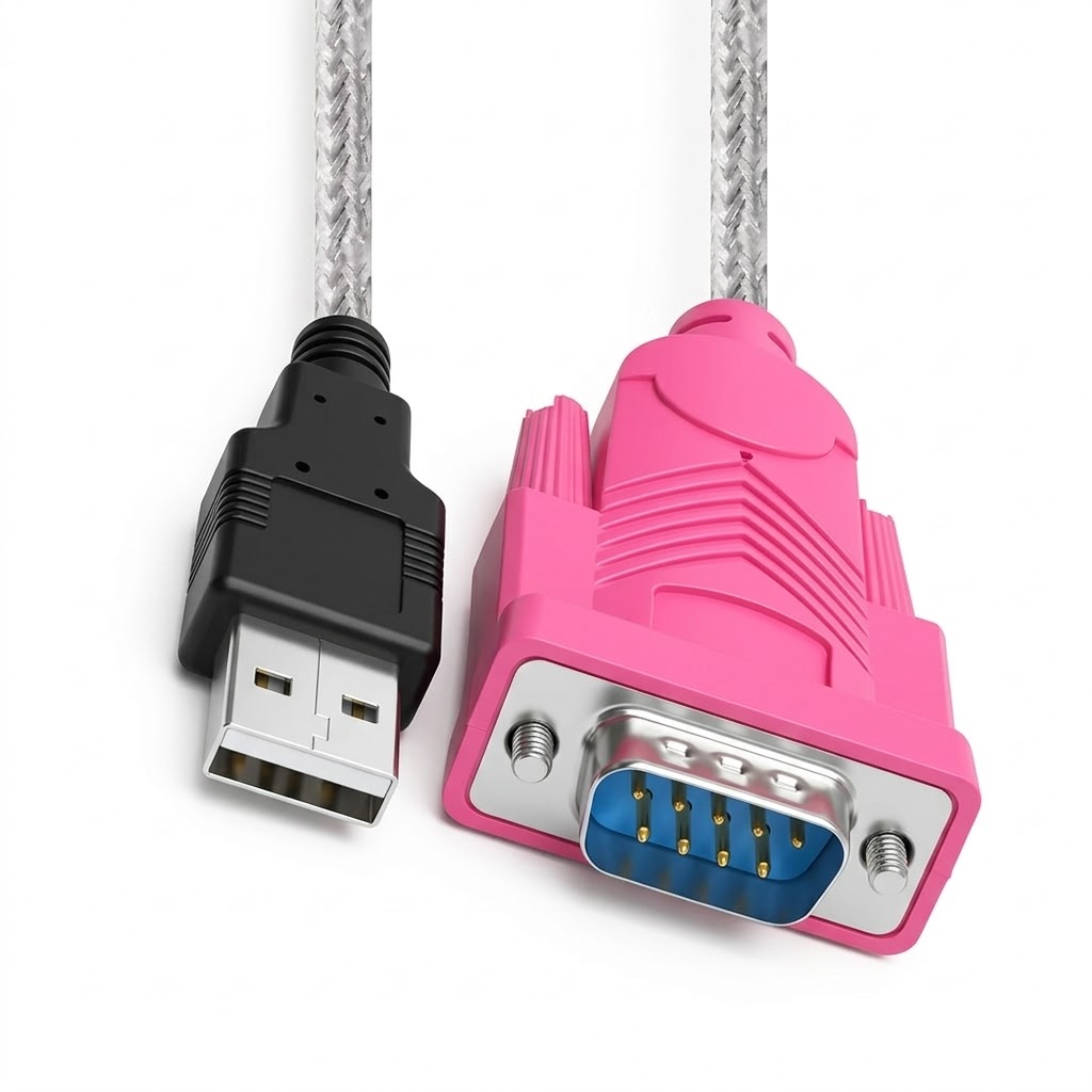 USB TO RS-232 SERIAL CABLE MALE ADAPTER (PINK HEAD) Technotech Technologies