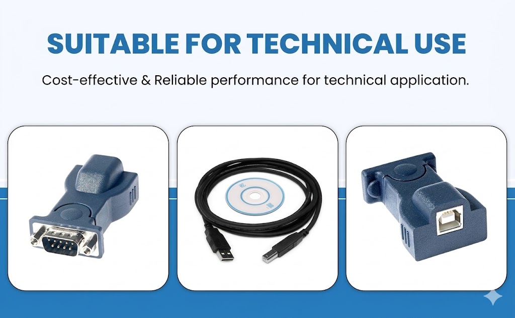 USB to Serial RS-232 DB9 Adapter with Cable – BAFO Technotech Technologies