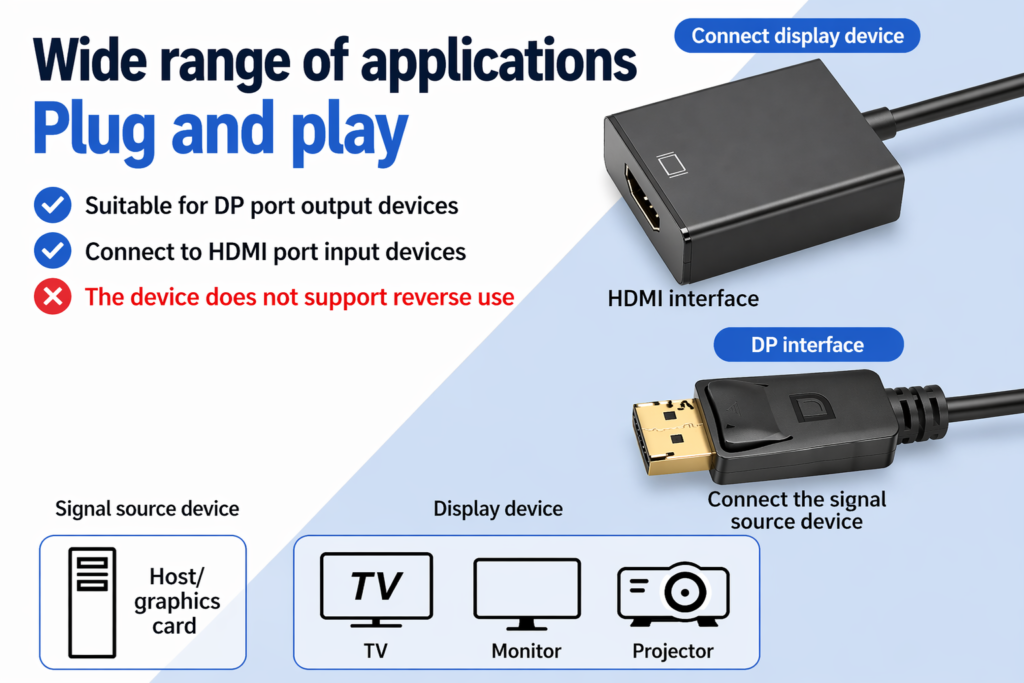 DisplayPort (DP) to HDMI Converter Adapter Technotech Technologies