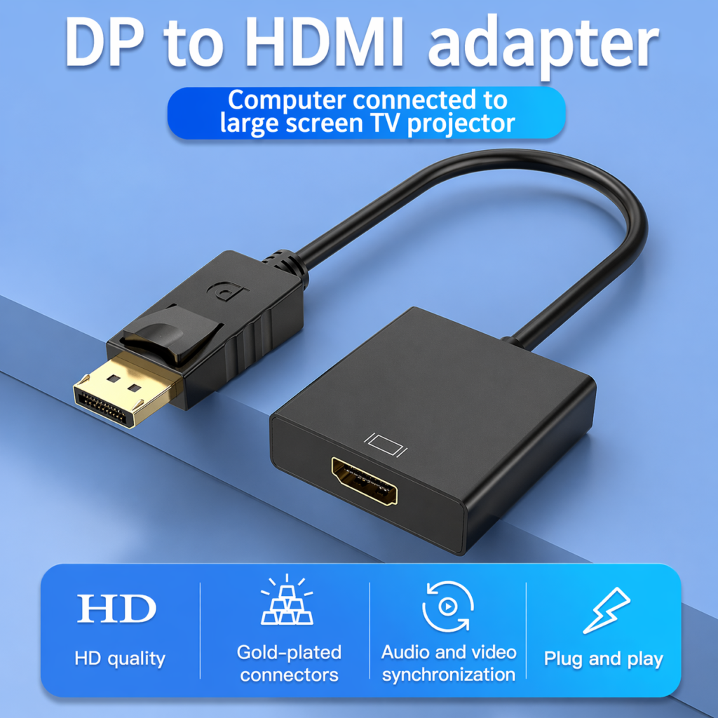 DisplayPort (DP) to HDMI Converter Adapter Technotech Technologies