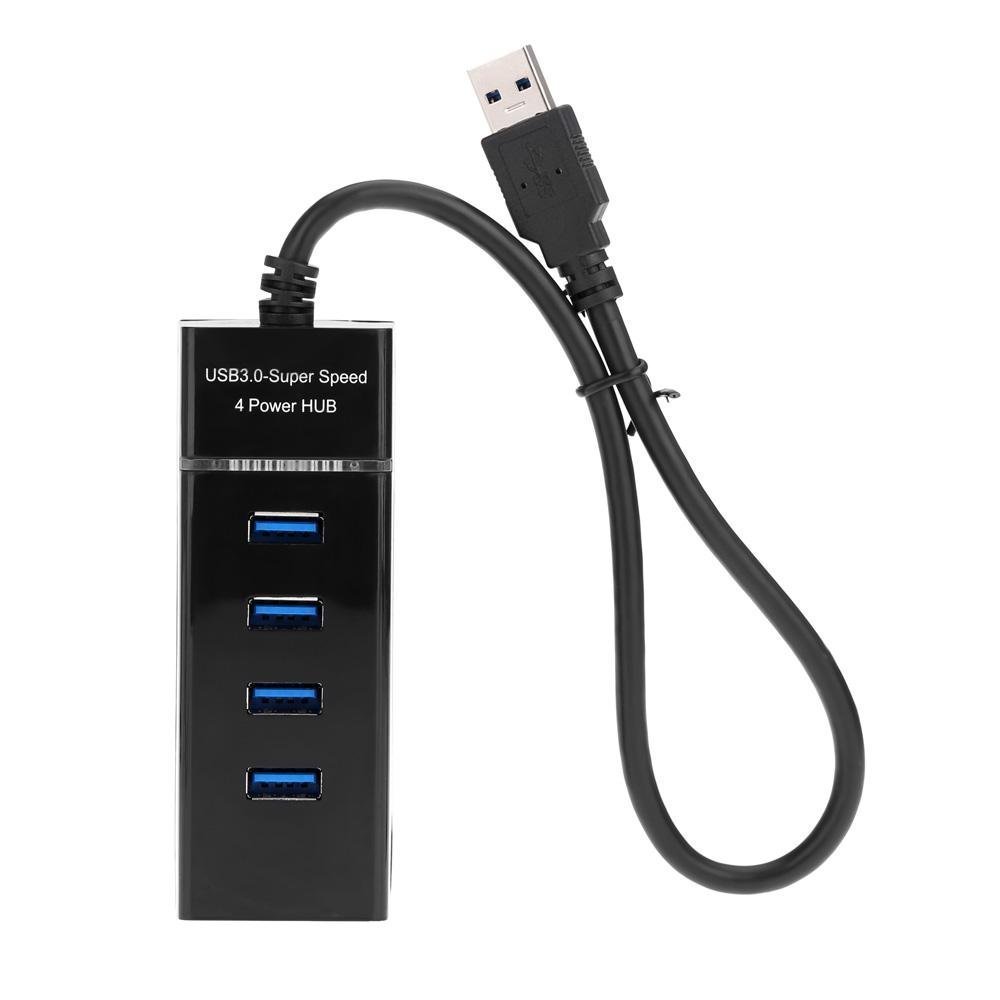 Technotech 4 Port USB 3.0 High Speed Hub (Black)