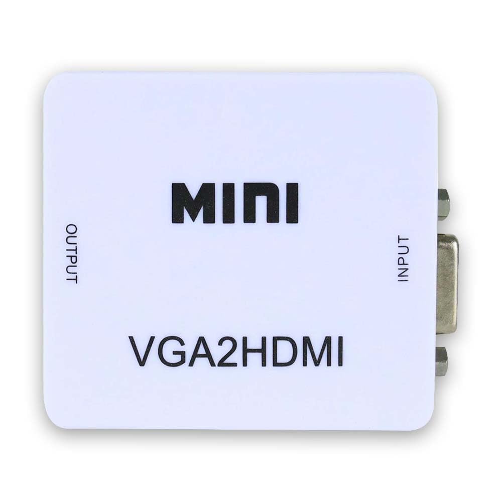 MINI COMPACT VIDEO VGA TO HDMI CONVERTER (METAL WHITE) Technotech Technologies