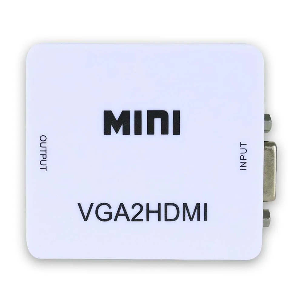 MINI COMPACT VIDEO VGA TO HDMI CONVERTER (METAL WHITE) Technotech Technologies