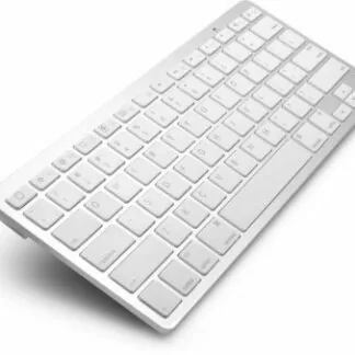 Technotech Ultra Slim Bluetooth Keyboard, For Laptop, Tablet, Computer, Desktop and Smart Phones (White)