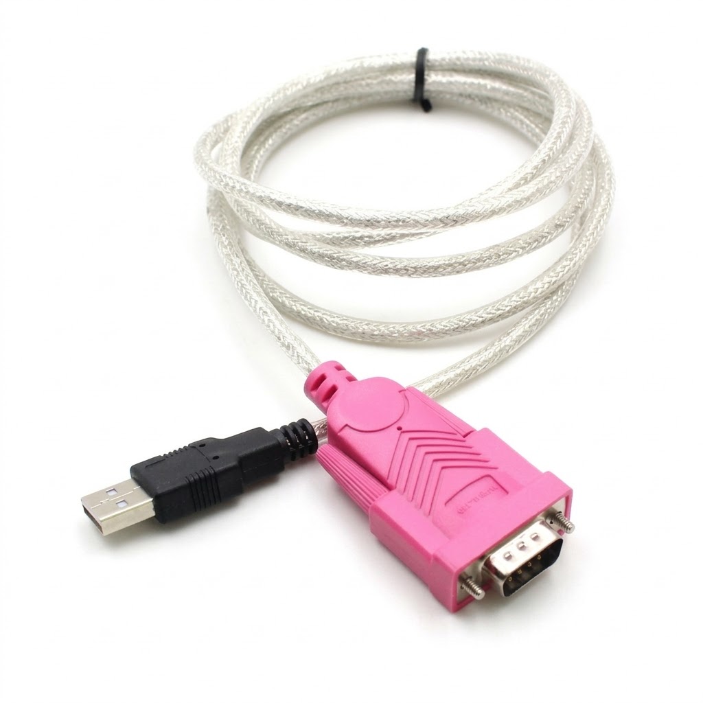 USB TO RS-232 SERIAL CABLE MALE ADAPTER (PINK HEAD) Technotech Technologies