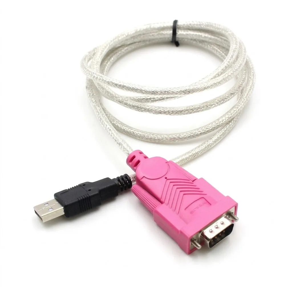 USB TO RS-232 SERIAL CABLE MALE ADAPTER (PINK HEAD) Technotech Technologies