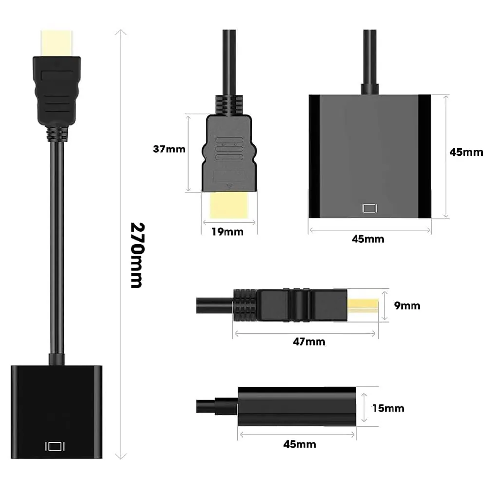 HDMI to VGA converter(1920 X 1080P) Technotech Technologies