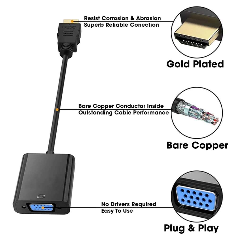 HDMI to VGA converter(1920 X 1080P) Technotech Technologies