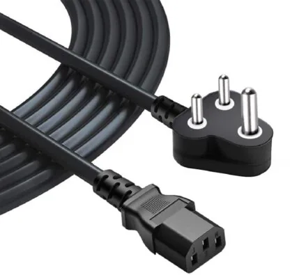 Technotech Desktop Power Cable Cord (3 Meter – Black)