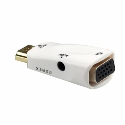 HDMI MALE TO VGA FEMALE WITH AUDIO(BLACK,WHITE)
