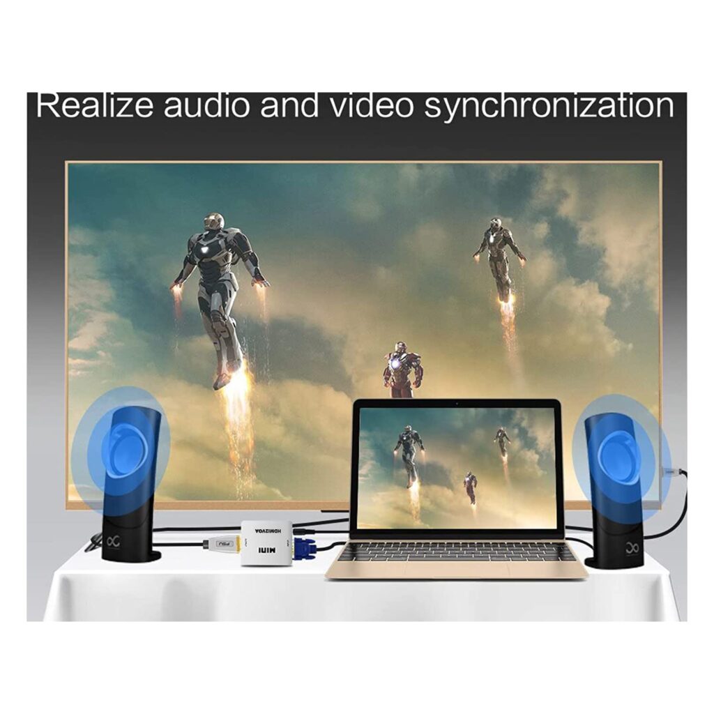 MINI COMPACT VIDEO HDMI TO VGA CONVERTER Technotech Technologies