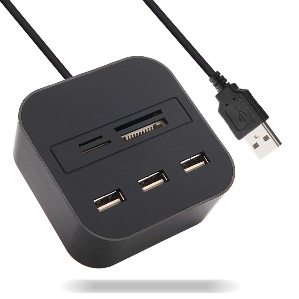 Technotech 3 Port USB 2.0 Hub with Card Reader Combo (Multicolor) Technotech Technologies