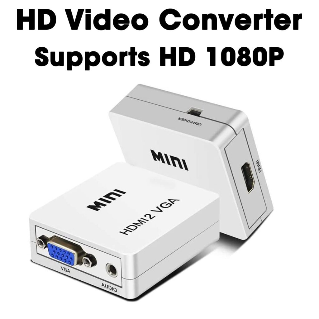 MINI COMPACT VIDEO HDMI TO VGA CONVERTER Technotech Technologies