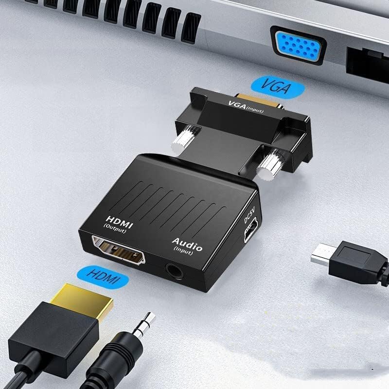 Technotech VGA to HDMI Converter With Audio Full HD VGA to HDMI Adapter With Video Output 1080P HD for PC Laptop Technotech Technologies