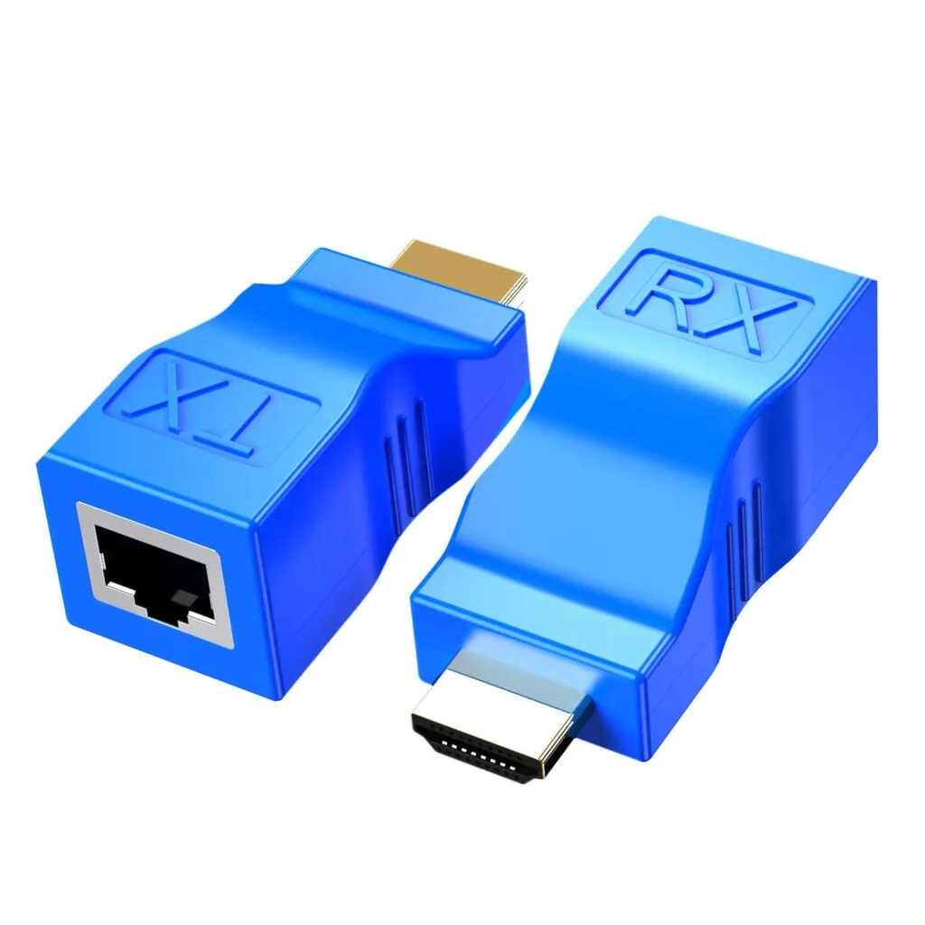 Technotech HDMI Extender 30mtr 4K HD 1080 3D HDMI Extender Over Single RJ45 Cat5e/6 Network Ethernet Adapter Technotech Technologies