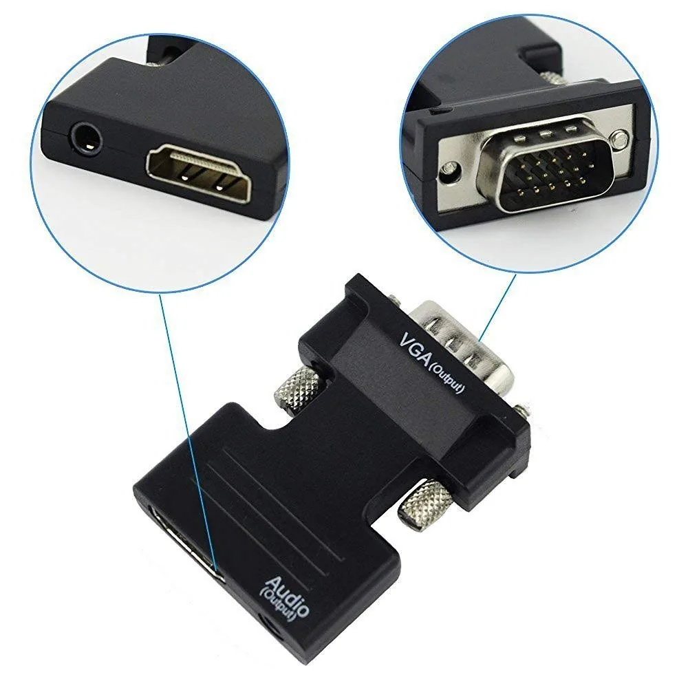 HDMI TO VGA CONVERTER WITH AUDIO (WHITE BOX) Technotech Technologies