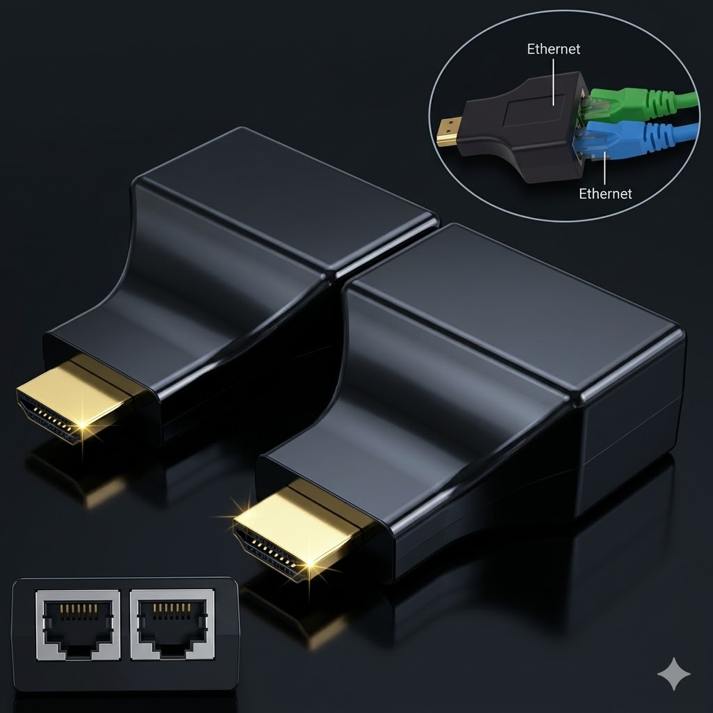 Technotech HDMI Extender Over Cat5e/Cat6 Cable Upto 30 Meters Technotech Technologies