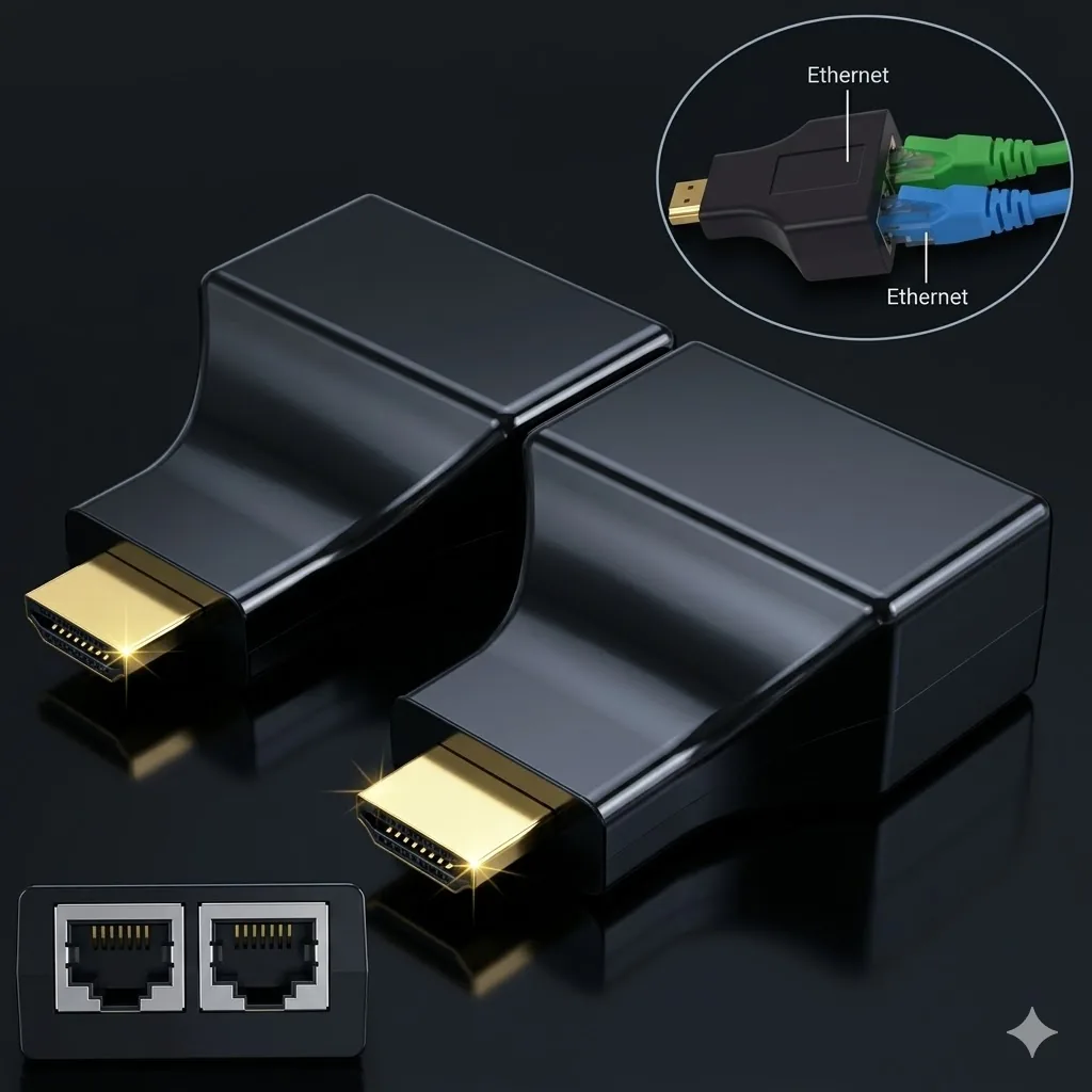 Technotech HDMI Extender Over Cat5e/Cat6 Cable Upto 30 Meters Technotech Technologies