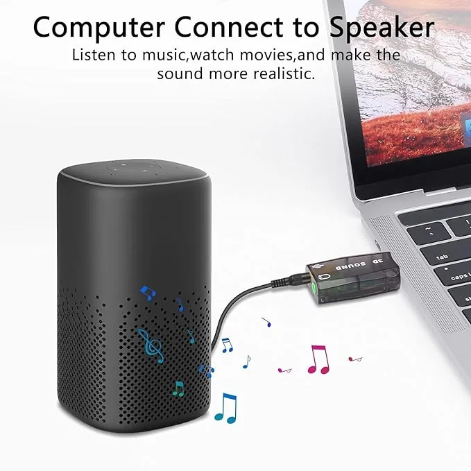Technotech 5.1 USB Sound Card with Mic & Headphone Jack Technotech Technologies