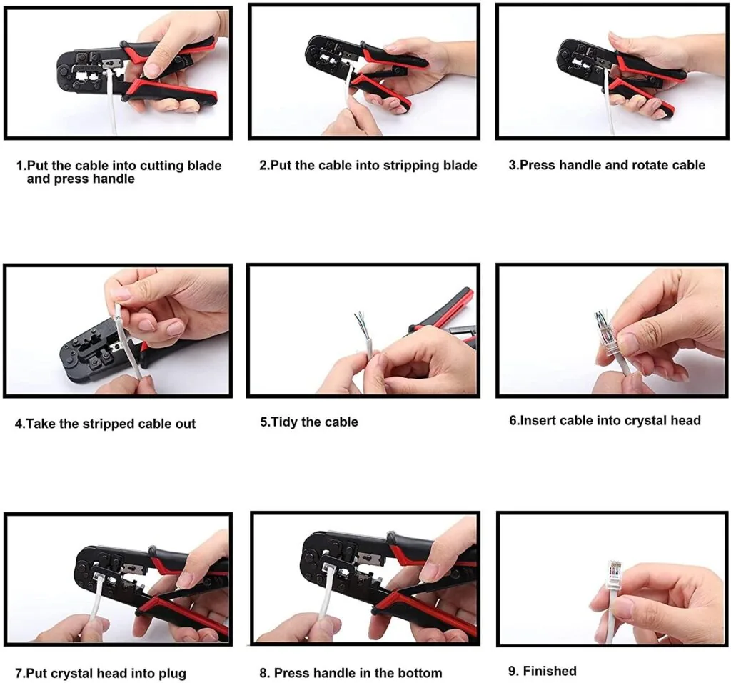 Technotech Modular Plug Crimper Tool Red Technotech Technologies