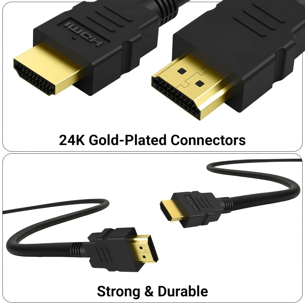 Technotech HDMI Male to Male Cable | High Speed | 1080p (10 Meter, Black) Technotech Technologies