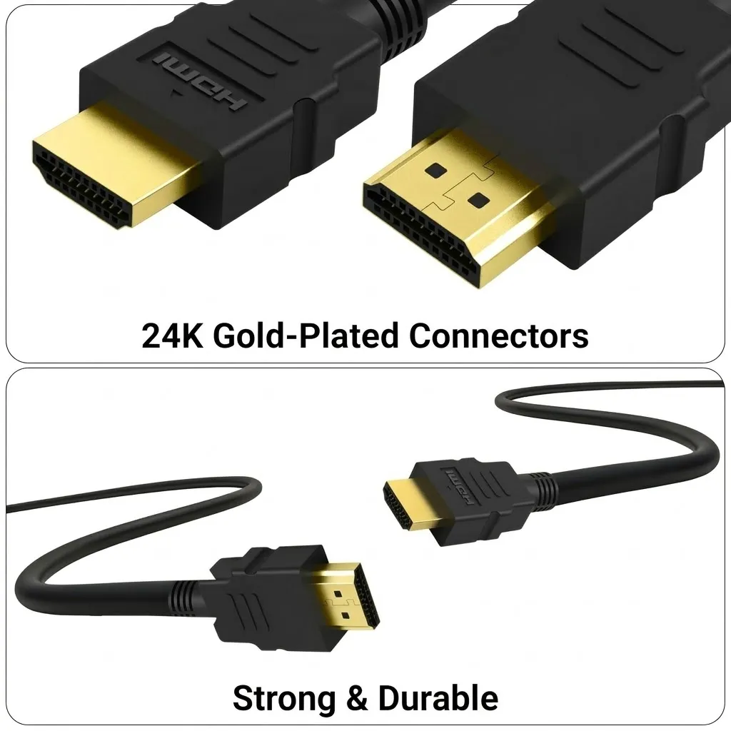 Technotech HDMI Male to Male Cable | High Speed | 1080p (3 Meter, Black) Technotech Technologies