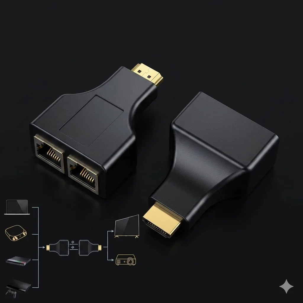 Technotech HDMI Extender Over Cat5e/Cat6 Cable Upto 30 Meters Technotech Technologies