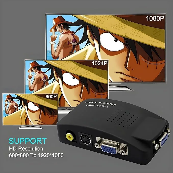 PAL TO VGA CONVERTER (BLACK ) Technotech Technologies