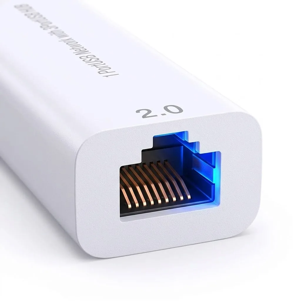 USB 2.0 to LAN Ethernet Adapter with 3-Port USB Hub Technotech Technologies